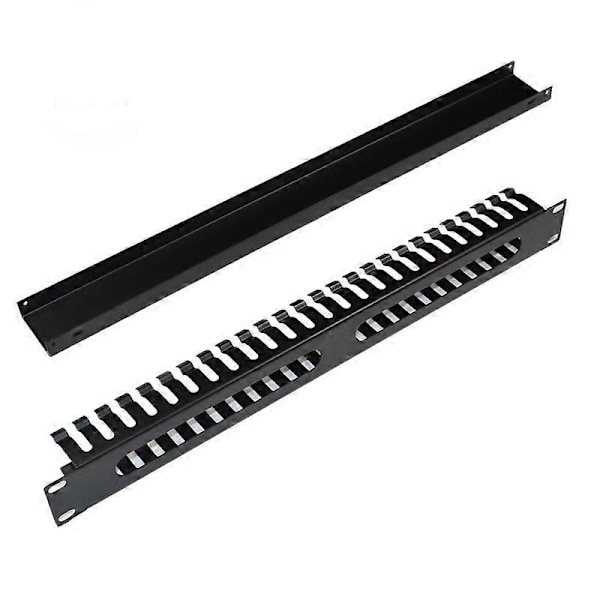 1U 25-växlad serverkabelhanteringsrack, 19-tums nätverksrackkanalpanel, metallnätverk Ca