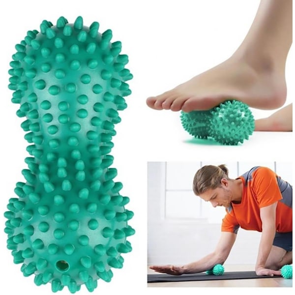 Jordnötsformad Massage Yoga Fitnessboll PVC-boll Stressavlastning Händer och Fot Kroppsmassage