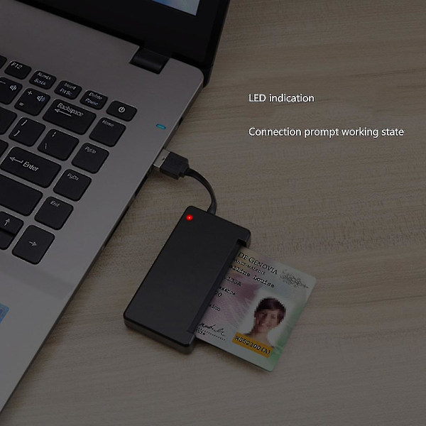 Usb 2.0 Smart Minneskortläsare För Identitetskort Smart Card Cloner Adapter