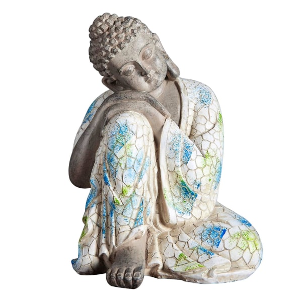 Buddha Statue Figur Håndlaget buddhistisk Skulptur Ornament Hjem Dekorasjon Tilbehør Stue