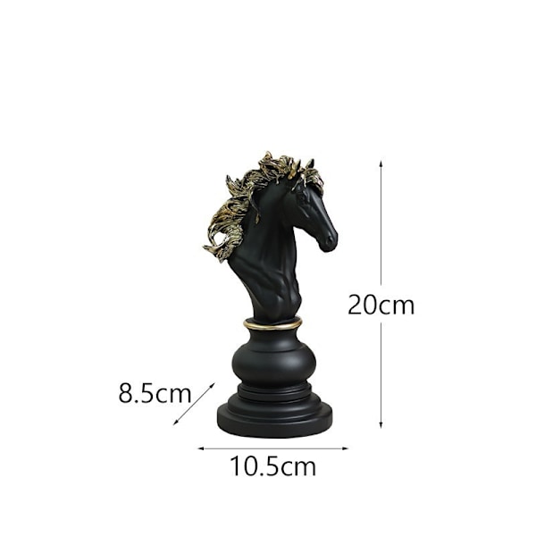 Nordisk Harpiks Sjakkbrikke Skulptur Ornamenter Statue Hjem Kunst Dekorasjon