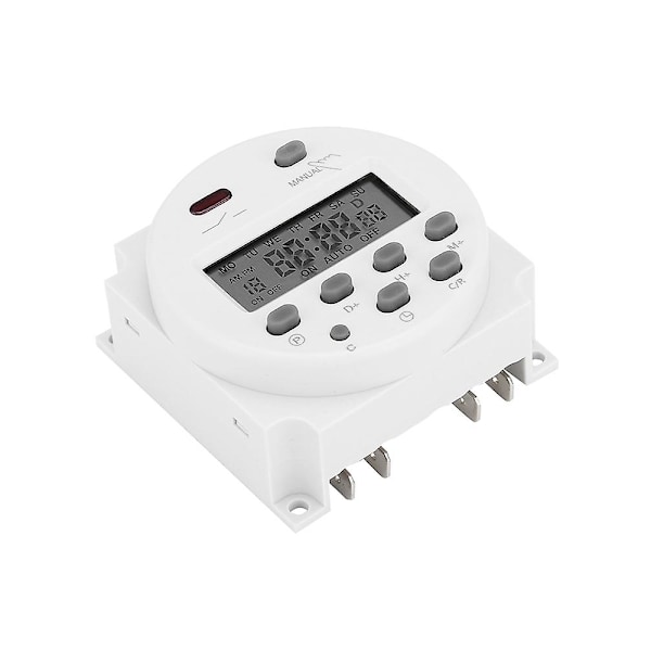 DC 12V Timer Switch 16A Digital Elektronisk LCD Tidrelæ