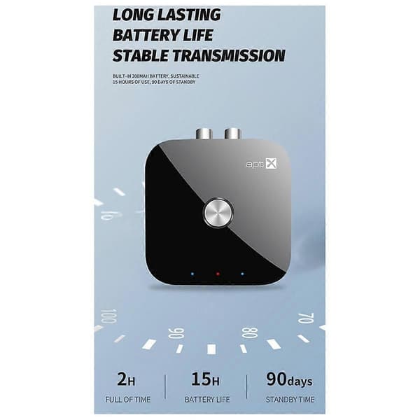 Ny 2-i-1 Bluetooth Mottaker & Sender 5.4 Støtter En-Til-To Qualcomm Chips CSR Audio Converter