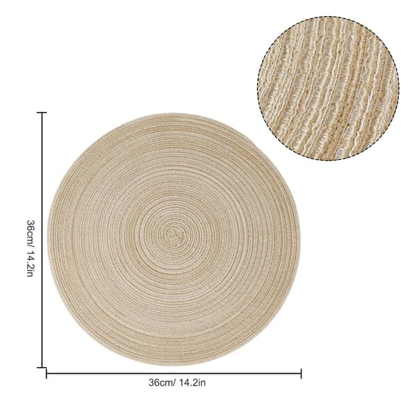 Brikker Vaskbare, Rund Brikke, Diameter 36cm