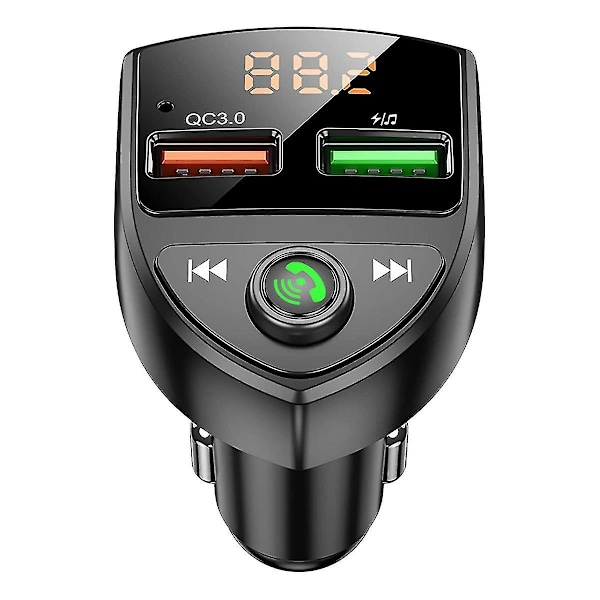 Car Bluetooth Fm Transmitter, Wireless Bluetooth Car Adapter Fm Radio Adapter,support Handsfree , M-dt