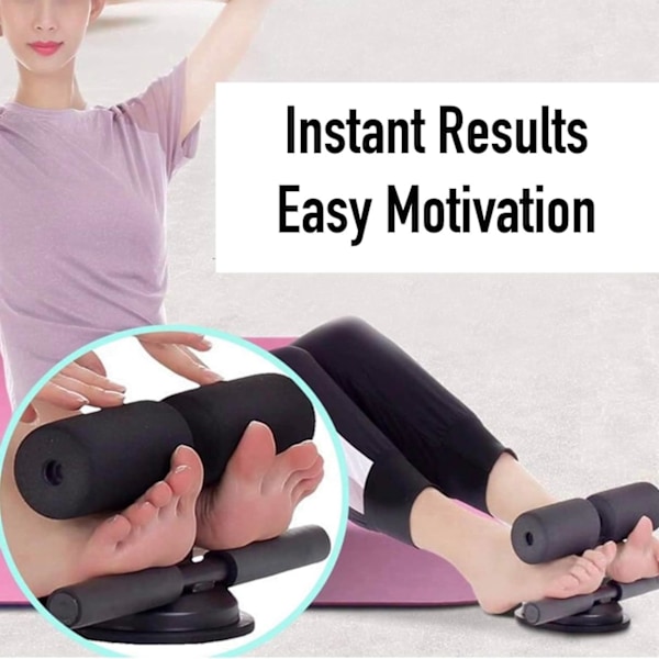 Multifunktionel Abdominal Sugeskål Sit-up Stang - Bærbar Sit-up Assistent Udstyr til Abdominal Støtte og Core Træning