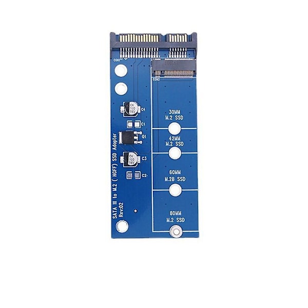 NGFF M.2 -sovitin M2 - SATA 3 -sovittimeen M.2 - SATA -sovittimeen SSD M2 - SATA -laajennuskortti B-avain Tukee