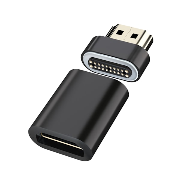 HDMI 2.1 Magnetisk Adapter 8K Högupplöst 60Hz TV Dator Bärbar Dator Ansluten till Skärm Projektor