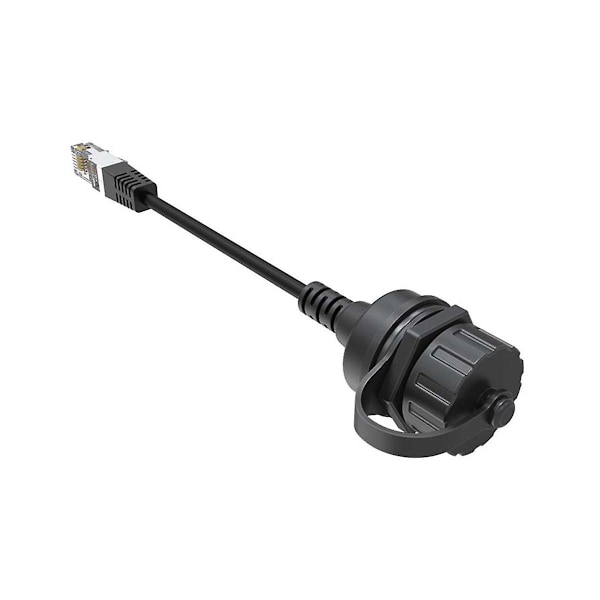 1 stk. RJ45 hann til hunn vanntett skjøteledning 8P8C kontakt Ethernet LAN skjøteledning Pan