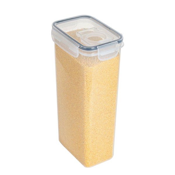 4-pack Matförvaring - Lufttäta burkar med lock - Kit Transparent