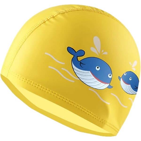Badehette for barn - 3-10 år gamle kvinner gutter jenter stoff PU materiale hatt
