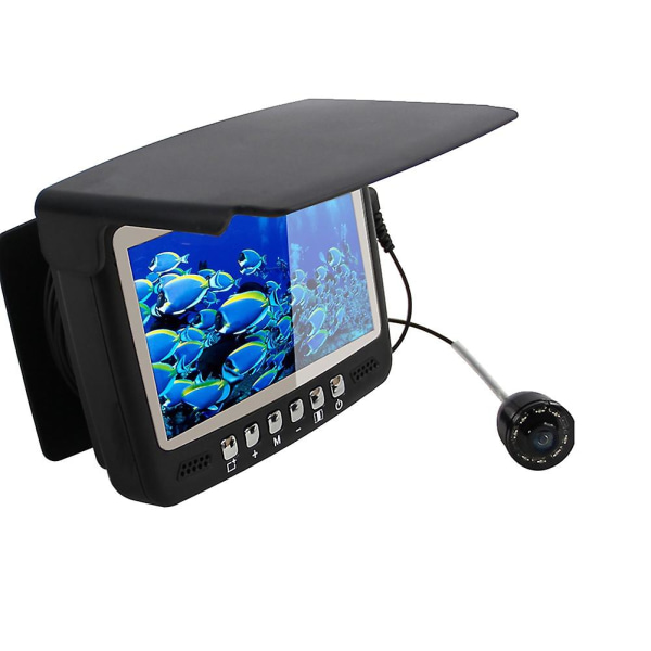 4,3 tommer Video Fish Finder IPS LCD-skærm kamerasæt til vinter undervands isfiskeri Manual Backlight Fishi