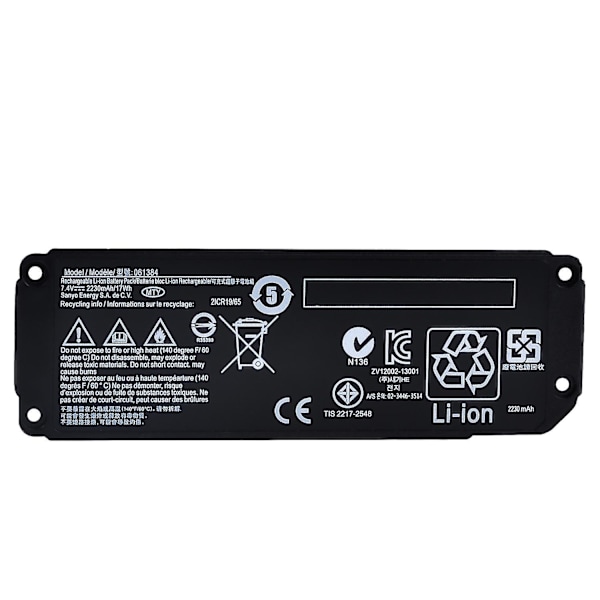 7.4v 2230mah 061384 061385 061386 063287 Batteri för Bose Soundlink Bluetooth-högtalare Mini One