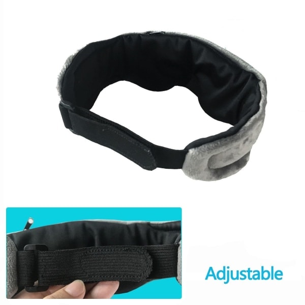 Sovhörlurar - Sovmask med Hörlurar Bluetooth 5.0 Grå