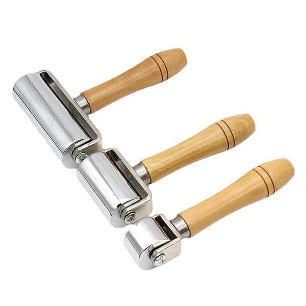 Läderbindel Tapet Bilfolie Solid Roller Handpressningsbindel DIY Handverktyg L Modell