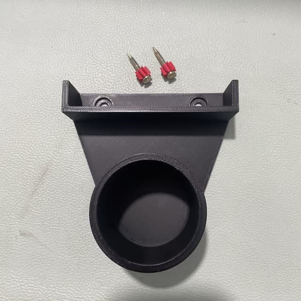 Ny triangulär väggmonterad 3D-printad prydnadsförvaringshylla