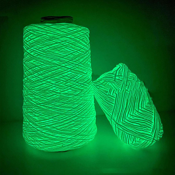 Luminous Wool Diy Käsinneulottu Luminous Lanka Tee itse kudos Glow In The Dark