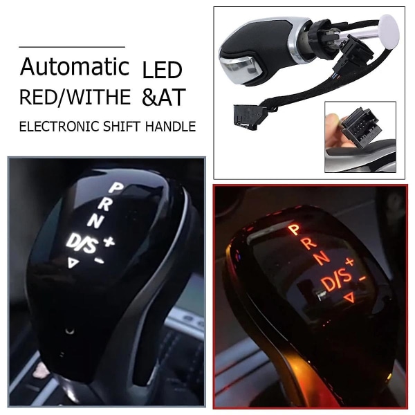 Rødt Led Gear Shift Head For Cc Golf Mk6 Mk7 Sagitar Elektronisk Shift Håndtak