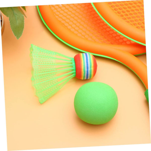1 Set Sportverktyg Barn Badmintonracket Tennisracket Nätväska Utomhusleksaker Badmintonracket Slumpmässig Färg