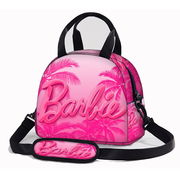 Ny Barbie Barbie Tryckt Barnens En-axlad Lunchväska Bärbar Cartoon Lunchväska, Axelremsväska Isolerad Väska