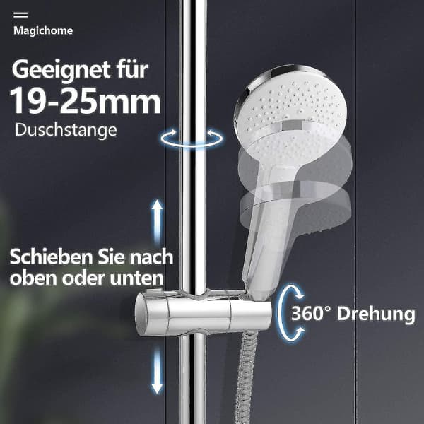 Håndbruserholder, Justerbar Bruserholder 19-25mm Bruserholder Til Bruser-mxbc