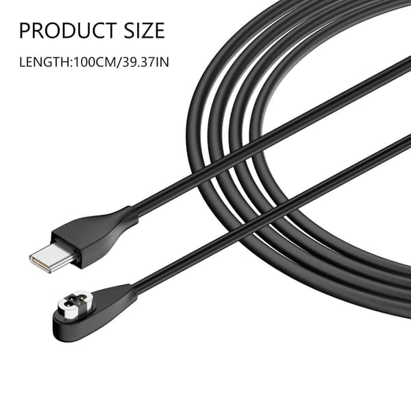 [1 pakke] Udskiftningsmagnetisk ladekabel til AfterShokz Aeropex/OpenRun, OpenRun Mini, OpenRun Pro, OpenComm 2/UC Bone Conduction hovedtelefoner