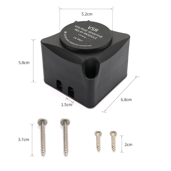 12VVSR automatisk laddningsbrytare, smart bil dubbelbatteriisolator, båtisolator