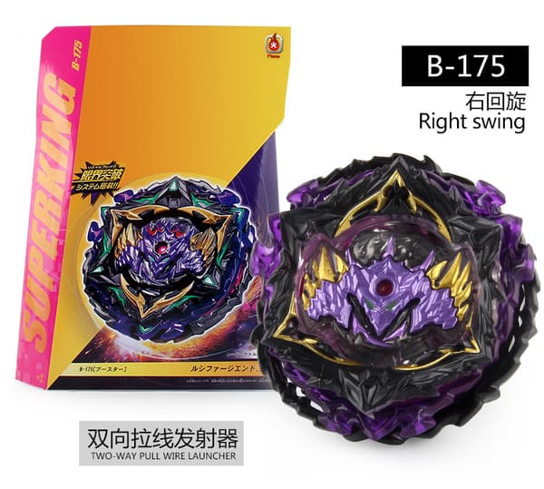 Bursting Beyblade Leksak Super King B-175 Exploding Soul Beyblade Förpackad med Dubbel Draglina Launcher för Barn