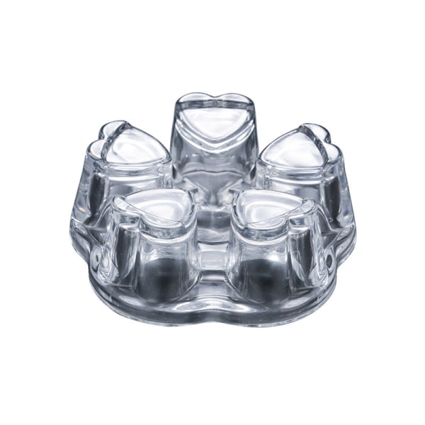 Universal Solid Crystal Glas Tekandevarmer Underkop Tilbehør | Tekandevarmer - Lys Slukkes Aldrig (Uden Tekande)