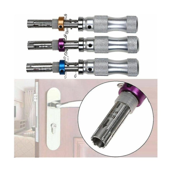 3 kpl / set 7 Pin Advanced Tubular Lock Kit
