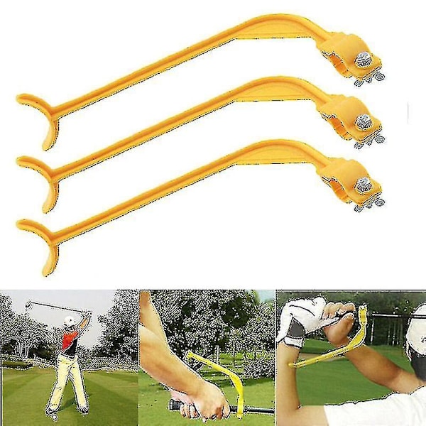 3 stk Golf Swing Trainer Treningsguide Golf Bevegelse Korrekt Håndleddstreningshjelpemidler-mxbc