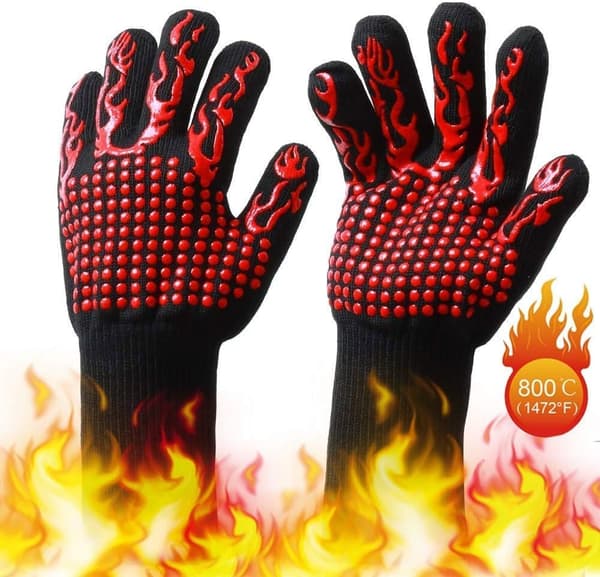 Grillhansker for grilling, BBQ, baking, sveising