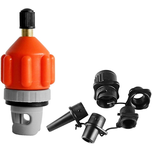 Luftventil Adapter, Oppblåsbar Båt Sup Pumpe Adapter Med Dys, Multifunksjonell Sup Pumpe Adapter Kompressor Luftventil Konverter For Stand Up Paddle Boa