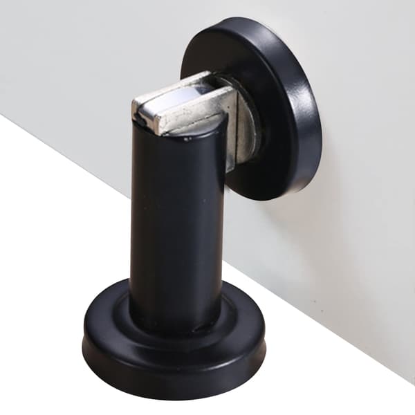 Magnetisk dørstopperholder i rustfrit stål, sort