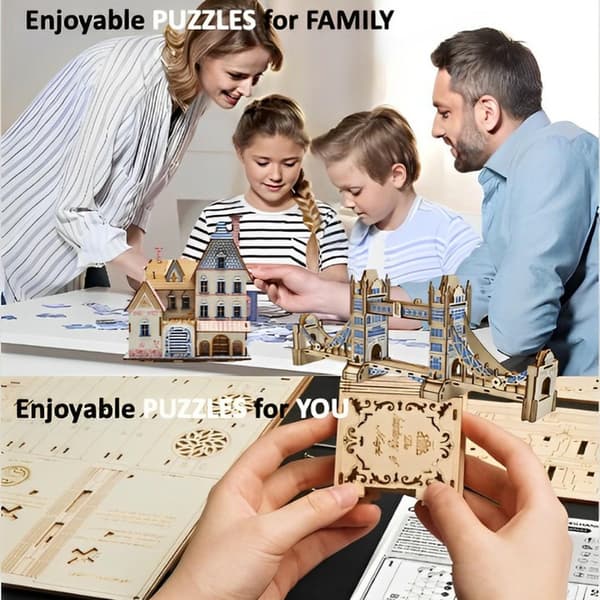 3D Træpuslespilssæt, Boligindretning