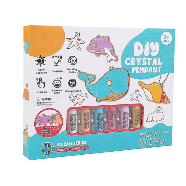 2023 DIY Crystal Paint Arts And Crafts Hängsmycke Set, Kids Diy Crystal Diamond Painting Crafts Kits Present