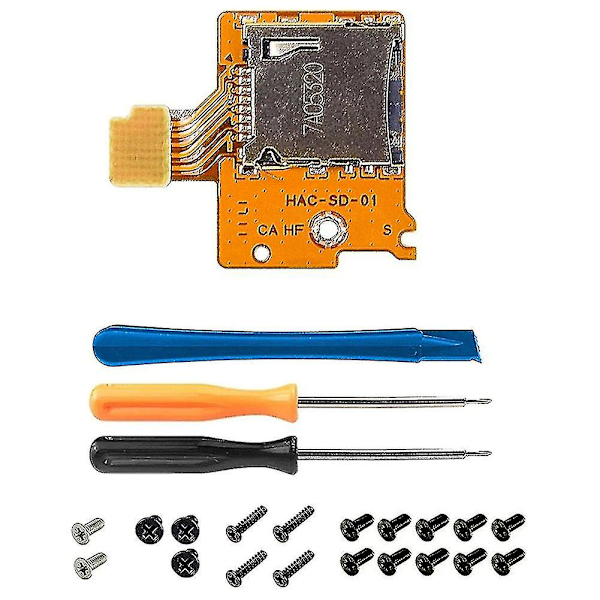 Micro-SD-korttipaikan vaihtolevykorjaussarja Korjausosat Nintendo Switch Ns Tf Sd-korttipaikalle - MXBC