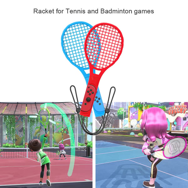 10-i-1 bevegelsessensor tilbehørsett Switch golfkølle håndleddsstropp benstropp tennisracketsett
