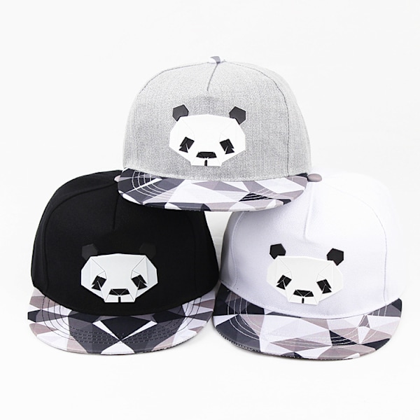 Koreansk mote baseballcaps for menn og kvinner Panda Panda tredimensjonalt offset flat brem hiphop-hatt par