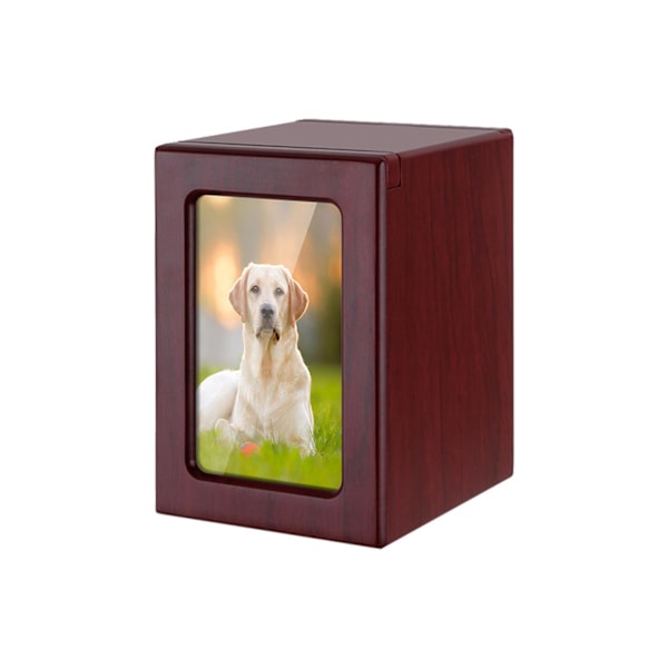 Holiday Ornaments Photo Frame Wood Memorial Pet Urn-Pet Cremation Box,Pet Urns, Holds Up To 30 Cubi-C Inches O