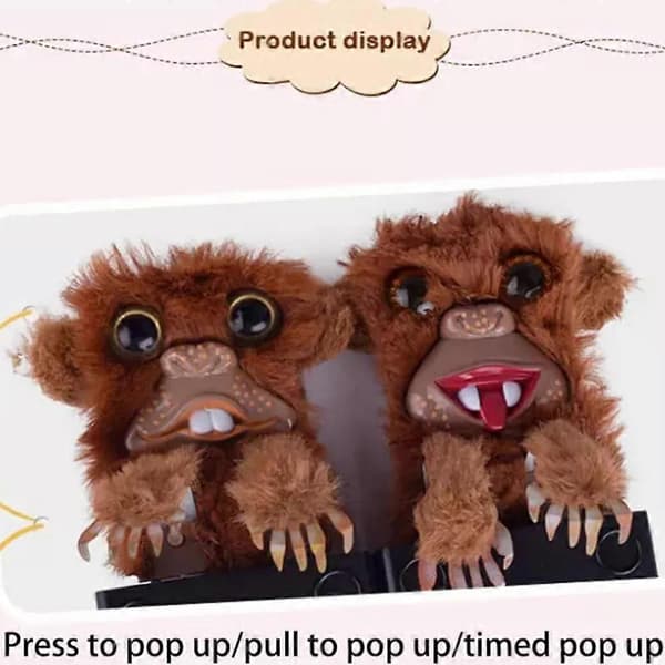 Prank Monkey Leksak, Överrasknings Prank Monkey Leksak, Pet Pranksters, Pop Up Monkey Prank