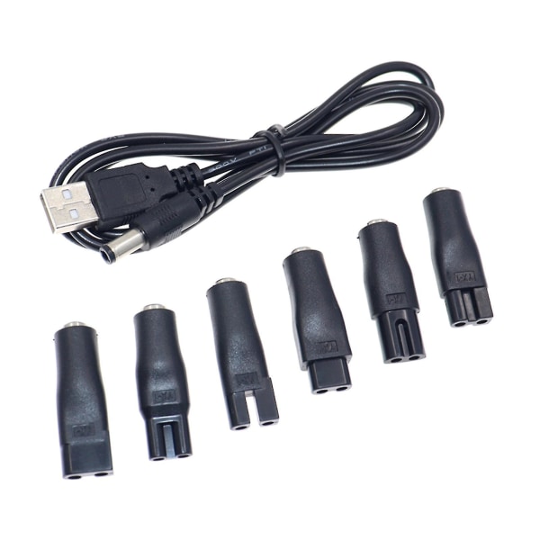 Dc5,5x2,1mm hankontakt till C8-honkontakt Power Gränssnittsfärg: med en USB -linje