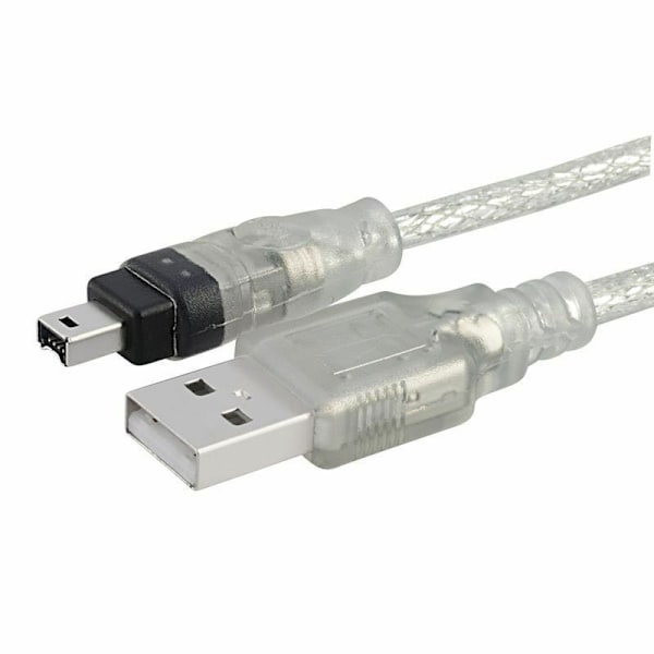 USB Hann til Firewire IEEE 1394 4-pinners Hann Ilink Adapterkabel for Dcr-trv75e Dv 1m USB Firewire-kabel