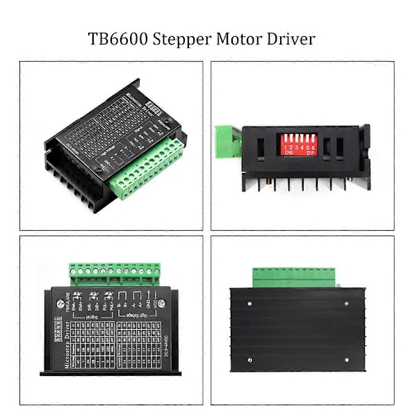 TB6600 4A 9-42V Stepper Motor Drivrutin CNC Controller, 32 Subdivision Uppgradering Nema Tb6600 Enkel Axel
