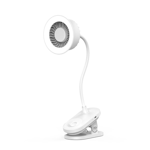2025 Ny Kreativ Vægmonteret Clip Fan Bordlampe 2-i-1 Højhastigheds Turbine Fan Lampe Opladningsgave