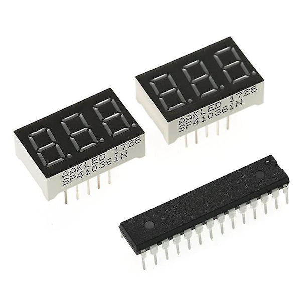 DIY Kalkylator Kit Digital Rörkalkylator Inbyggd CR2032 Knappcell med Transparent Fodral Calcul