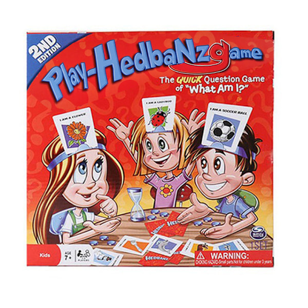 Vad är jag Gissa vem jag är Hedbanz Engelska föräldrar-barn familjespel kort