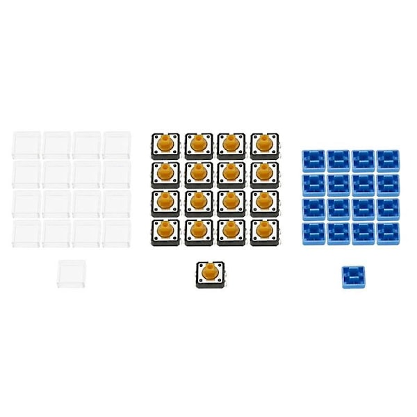 DIY Kalkylator Kit Digital Rörkalkylator Inbyggd CR2032 Knappcell med Transparent Fodral Calcul