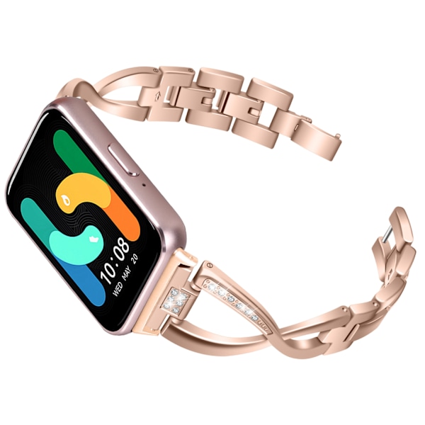 Passer til Galaxy Fit3 diamantrem SM-R390 zinklegering metal rustfrit stål ny rem
