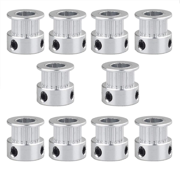 10-pack Gt2-kugghjul med 16 tänder 3d-skrivar kugghjul, 5 mm hål, 6 mm bredd